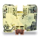 WAGO ELETTRONICA - Morsetto passante per 2 conduttori.35 mm².slot per marcatura laterali.grigio scuro-giallo