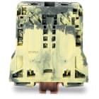 WAGO ELETTRONICA - Morsetto passante per 2 conduttori.50 mm².slot per marcatura laterali.grigio scuro-giallo