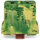 WAGO ELETTRONICA - Morsetto di terra per 2 conduttori.50 mm².adatto per applicazioni Ex e II.verde-giallo 285-157/999-950