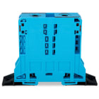 WAGO ELETTRONICA - Morsetto passante per 2 conduttori.95 mm².slot per marcatura laterali.blu