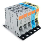 WAGO ELETTRONICA - Set trifase.con morsetti per correnti elevate da 95 mm².con flange di fissaggio.multicolore