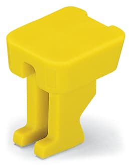WAGO ELETTRONICA - Protezione dita.copertura protettiva contro il contatto per gli ingressi non utilizzati.per morsetti per correnti elevate da 35 mm².giallo 285-401