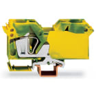 WAGO ELETTRONICA - Morsetto di terra per 2 conduttori.35 mm².slot per marcatura laterali.verde-giallo