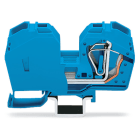 WAGO ELETTRONICA - Morsetto passante per 2 conduttori.35 mm².con piastra terminale integrata.blu