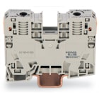 WAGO ELETTRONICA - Morsetto passante per 2 conduttori.35 mm².adatto per applicazioni Ex e II.grigio chiaro