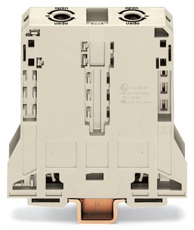 WAGO ELETTRONICA - Morsetto passante per 2 conduttori.95 mm².adatto per applicazioni Ex e II.grigio chiaro 285-995