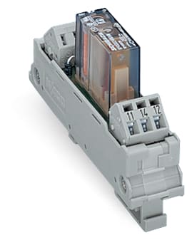 WAGO ELETTRONICA - Modulo relè bistabile.Tensione nominale di ingresso: 24 V DC.1 contatto in scambio.grigio