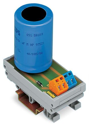 WAGO ELETTRONICA - Modulo componente con condensatore.1 pezzo.Capacità: 10 mF.grigio