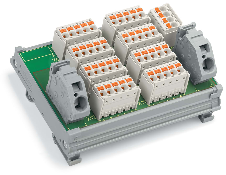 WAGO ELETTRONICA - Modulo per distribuzione del potenziale.4 potenziali.con 6 punti di connessione ciascuno