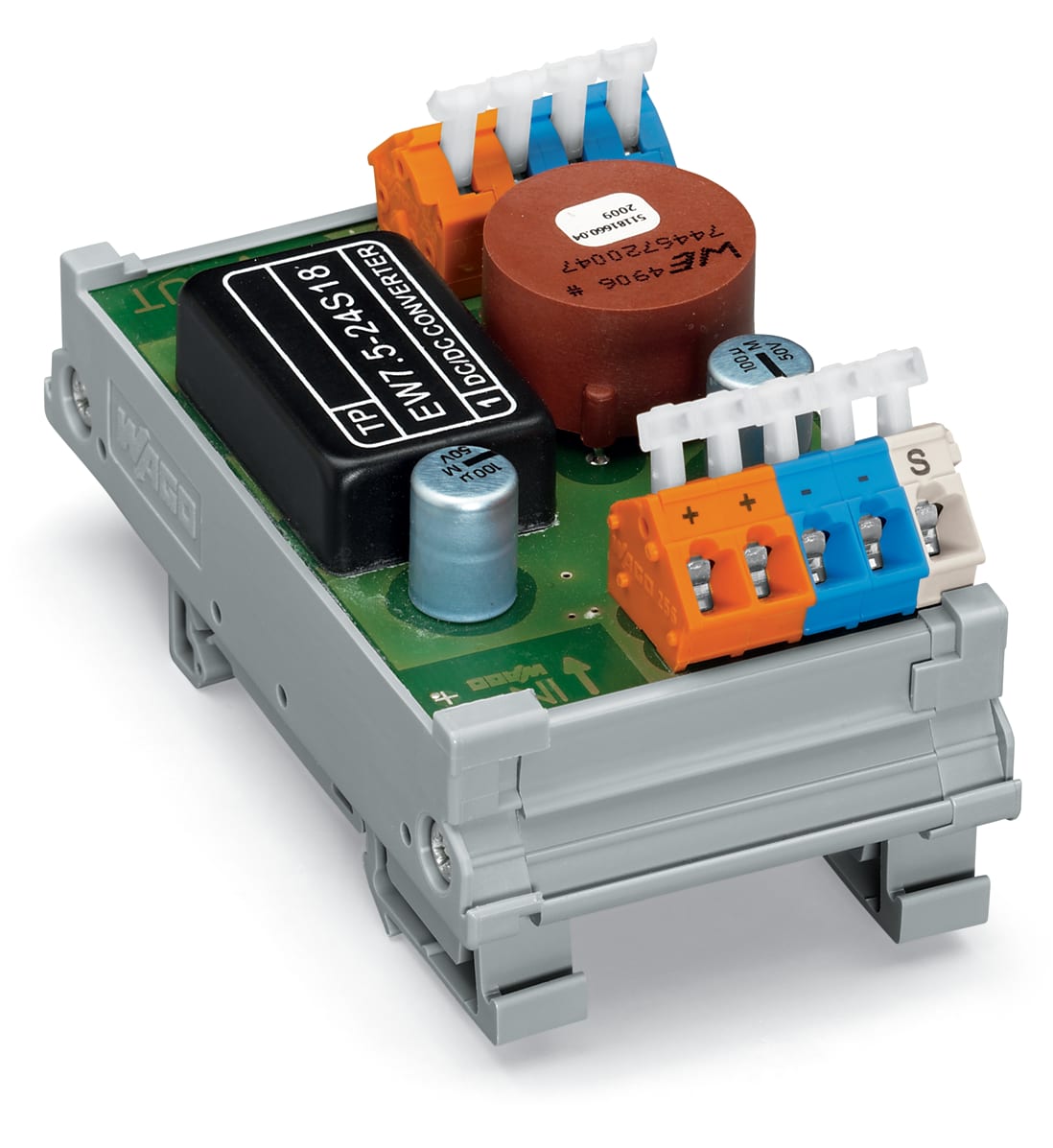 WAGO ELETTRONICA - Convertitore DC/DC.Tensione di ingresso 24 V DC.Tensione d'uscita 18 V DC
