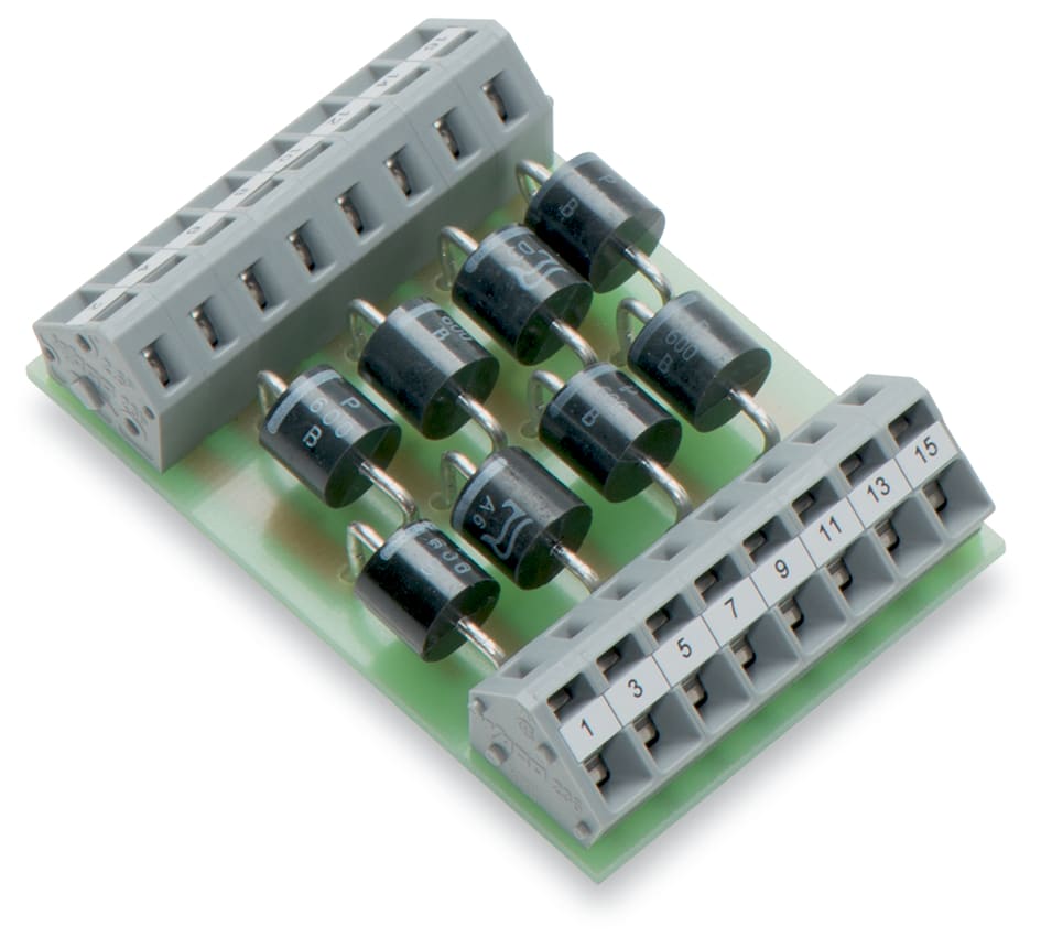 WAGO ELETTRONICA - Modulo componente con diodo.con 8 pezzi.Diodo P600B