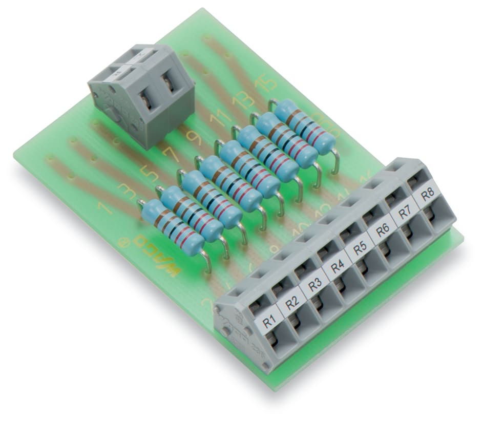 WAGO ELETTRONICA - Modulo componente con resistore.con 8 pezzi.Resistore 2K2
