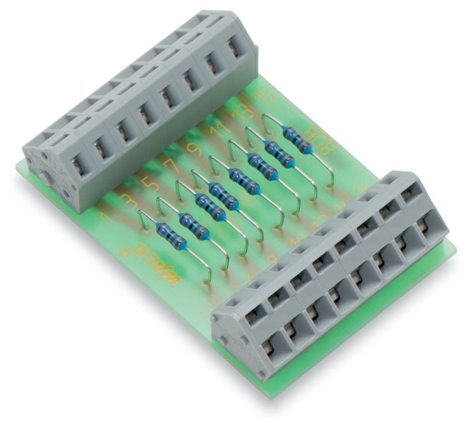 WAGO ELETTRONICA - Modulo componente con resistore.con 8 pezzi.Resistore 2K7