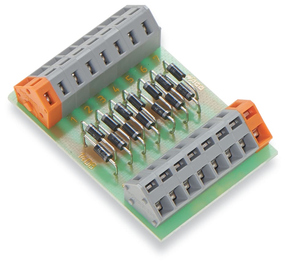 WAGO ELETTRONICA - Modulo componente con diodo.con 14 pezzi.Diodo 1N4007