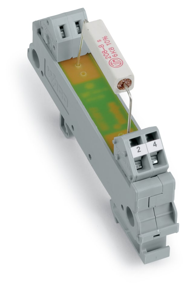WAGO ELETTRONICA - Modulo componente con resistore.con 1 pezzo.Resistore 9K1.grigio
