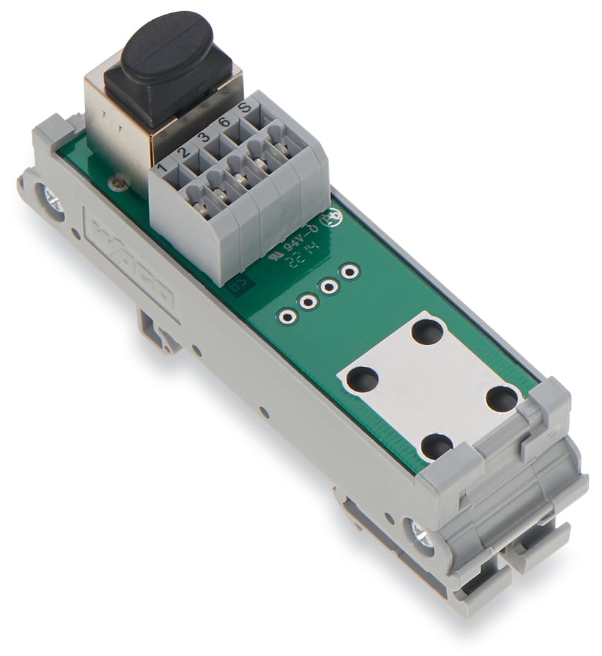 WAGO ELETTRONICA - Modulo interfaccia.RJ-45.Morsetti per circuiti stampati