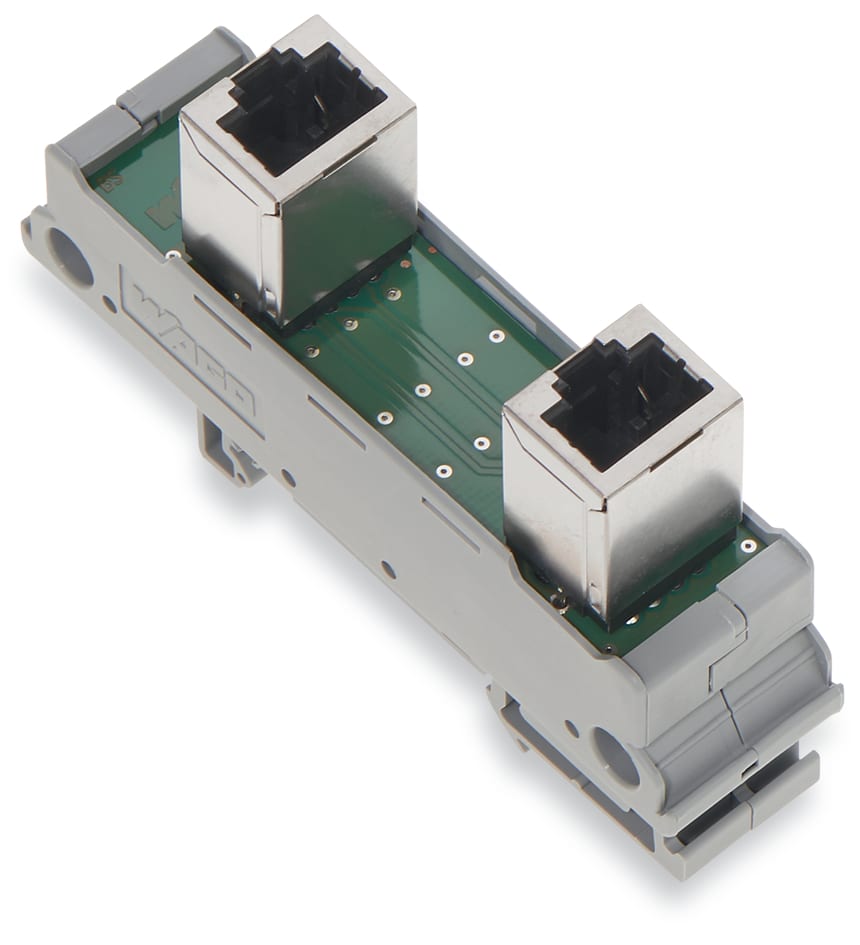 WAGO ELETTRONICA - Modulo interfaccia.RJ-45.con contatti di potenza cross-over
