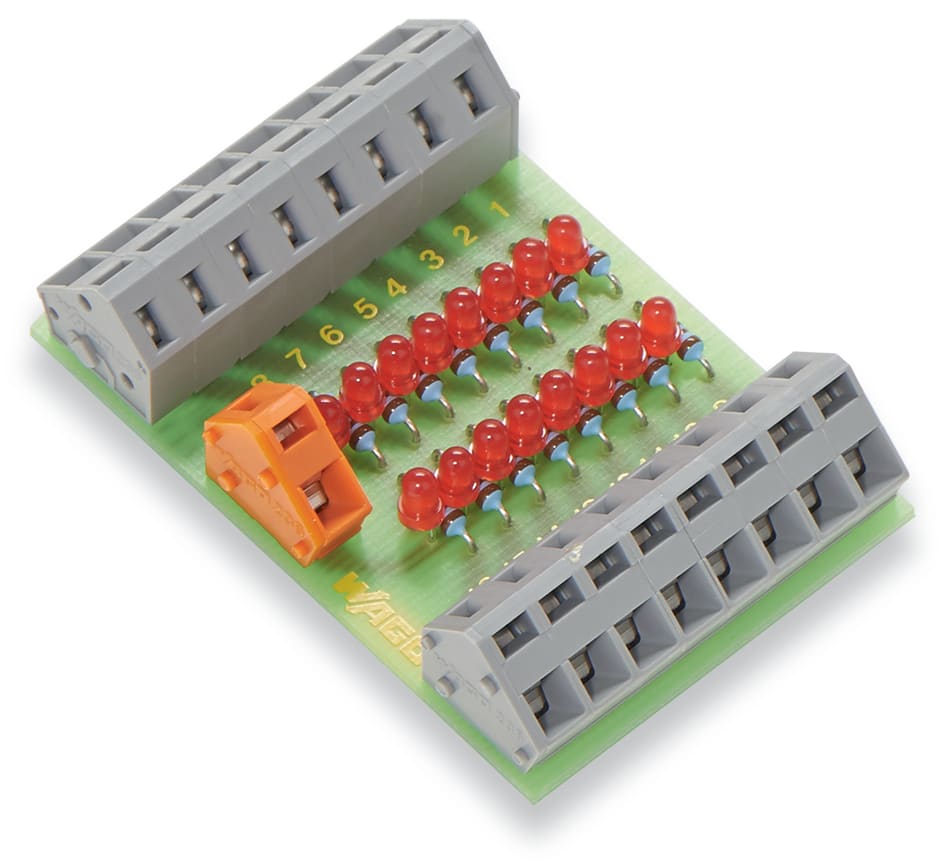WAGO ELETTRONICA - Modulo componente con LED.con 16 pezzi.LED rosso
