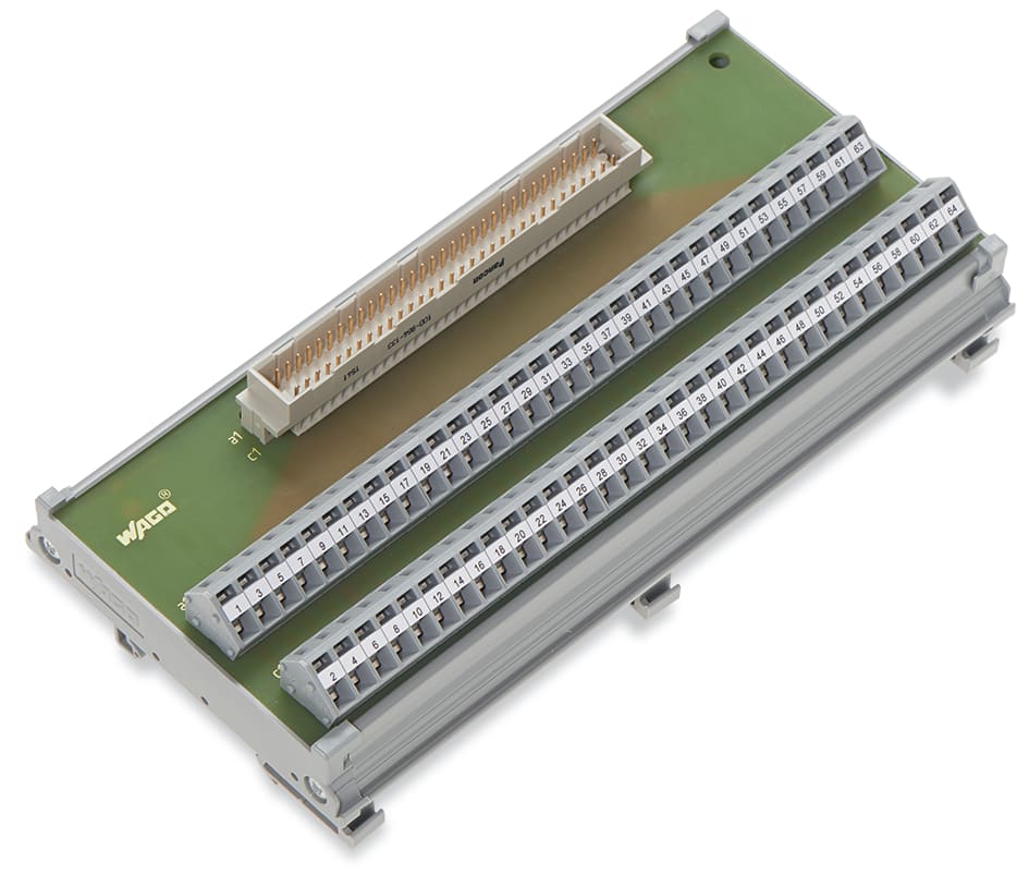 WAGO ELETTRONICA - Modulo interfaccia.Connettore a innesto secondo DIN 41612.64 poli