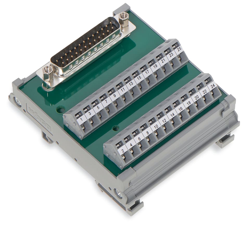 WAGO ELETTRONICA - Modulo interfaccia.con pin a saldare.Connettore maschio