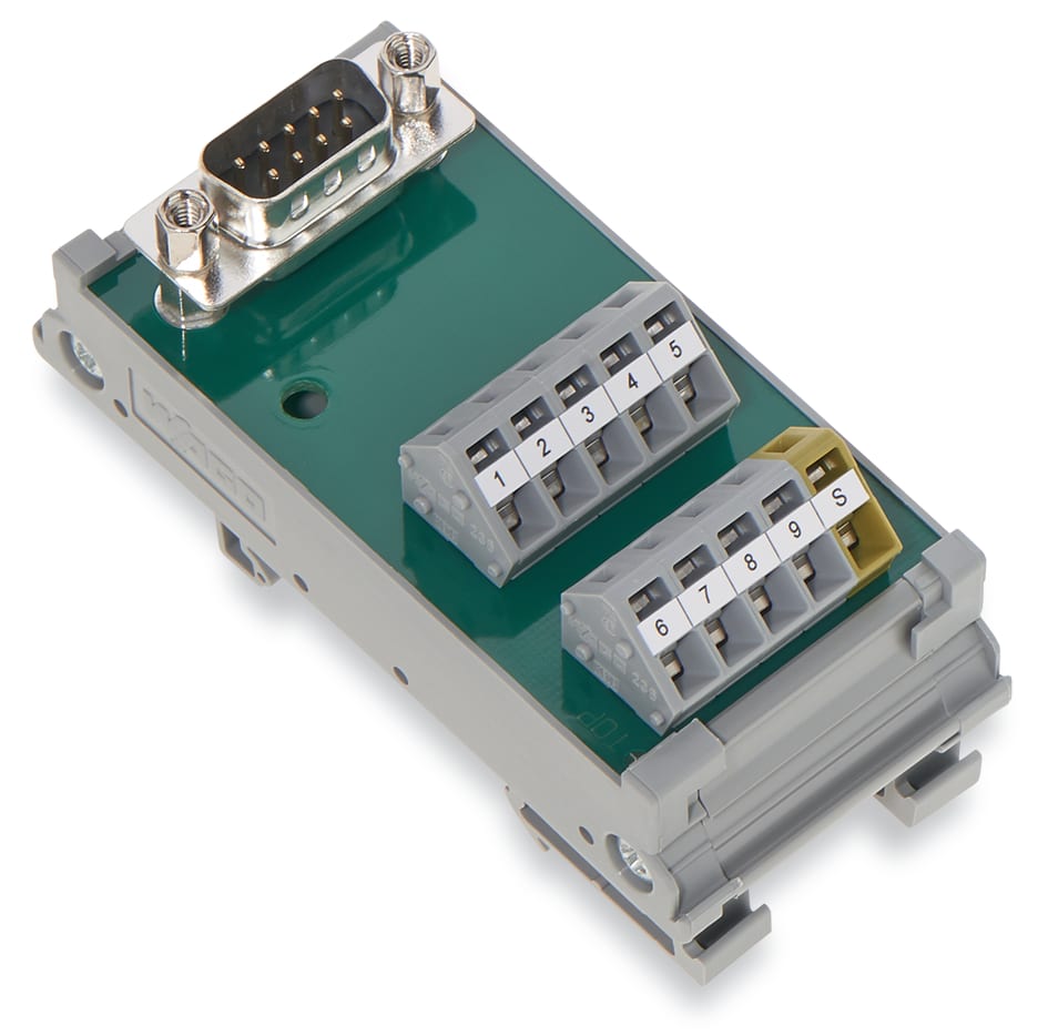WAGO ELETTRONICA - Modulo interfaccia.con pin a saldare.Connettore maschio