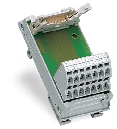 WAGO ELETTRONICA - Modulo interfaccia.Connettore a innesto secondo DIN 41651.14 poli