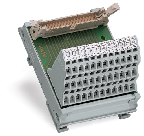 WAGO ELETTRONICA - Modulo interfaccia.Connettore a innesto secondo DIN 41651.34 poli