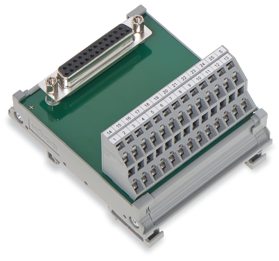 WAGO ELETTRONICA - Modulo interfaccia.con pin a saldare.Connettore femmina