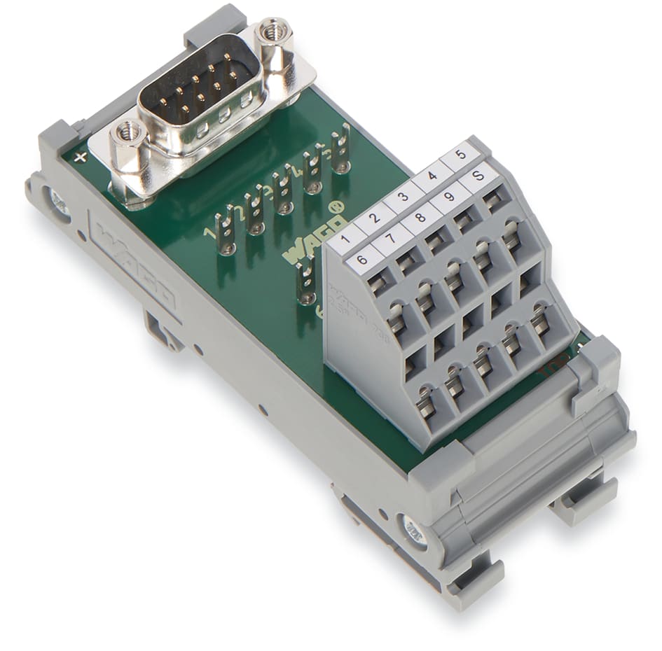 WAGO ELETTRONICA - Modulo interfaccia.con pin a saldare.Connettore maschio