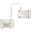 WAGO ELETTRONICA - Antistrappo.per la serie 294.con piedi di fissaggio a scatto.bianco 294-370