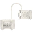 WAGO ELETTRONICA - Antistrappo.per la serie 294.con piedi di fissaggio a scatto.bianco 294-370