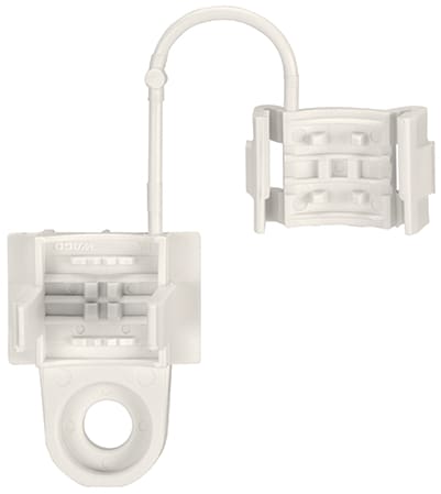 WAGO ELETTRONICA - Antistrappo.per la serie 294.senza piedi di fissaggio a scatto.bianco 294-375
