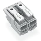 WAGO ELETTRONICA - Connettore per illuminazione.pulsante, esterno.senza contatto di terra.bianco