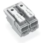 WAGO ELETTRONICA - Connettore per illuminazione.pulsante, esterno.senza contatto di terra.bianco