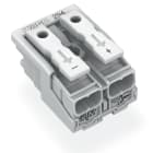 WAGO ELETTRONICA - Connettore per illuminazione.pulsante, esterno.senza contatto di terra.bianco