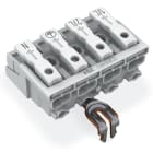 WAGO ELETTRONICA - Connettore per illuminazione.pulsante, esterno.con contatto di terra a scatto.bianco