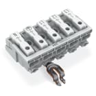 WAGO ELETTRONICA - Connettore per illuminazione.pulsante, esterno.con contatto di terra a scatto angolato.bianco 294-4315