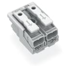 WAGO ELETTRONICA - Connettore per illuminazione.pulsante, esterno.senza contatto di terra.bianco