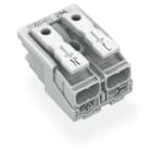 WAGO ELETTRONICA - Connettore per illuminazione.pulsante, esterno.senza contatto di terra.bianco