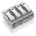 WAGO ELETTRONICA - Connettore per illuminazione.pulsante, esterno.senza contatto di terra.bianco