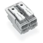 WAGO ELETTRONICA - Connettore per illuminazione.pulsante, esterno.senza contatto di terra.bianco