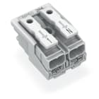 WAGO ELETTRONICA - Connettore per illuminazione.pulsante, esterno.senza contatto di terra.bianco