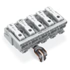 WAGO ELETTRONICA - Connettore per illuminazione.pulsante, esterno.con contatto di terra a scatto.bianco