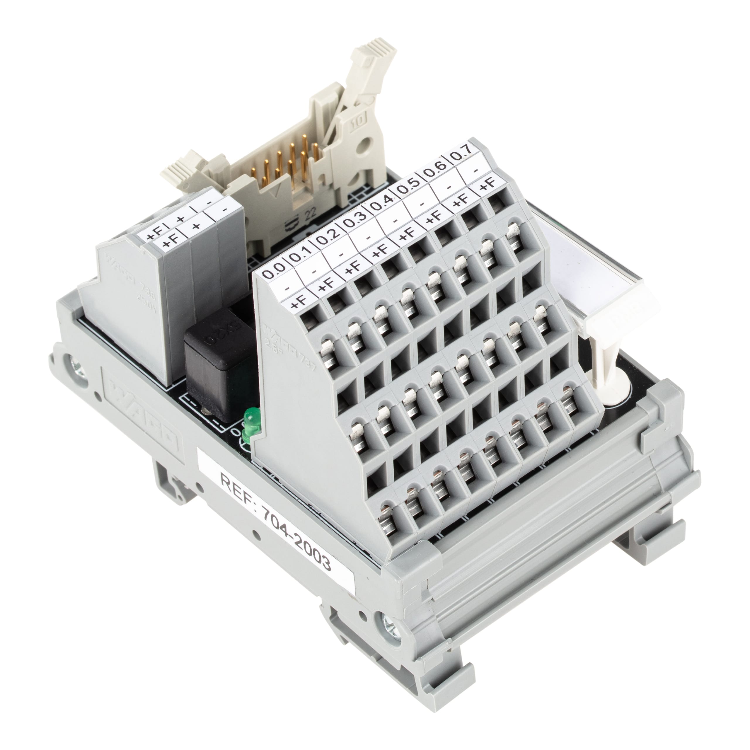 WAGO ELETTRONICA - Modulo interfaccia per cablaggio di sistema.Connettore a innesto secondo DIN 41651.Connettore maschio