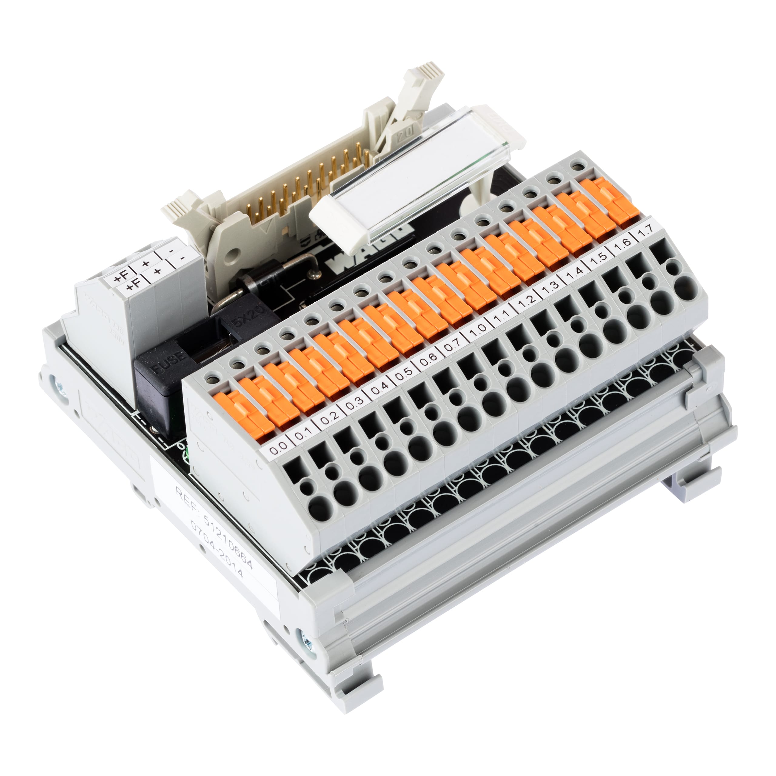 WAGO ELETTRONICA - Modulo interfaccia per cablaggio di sistema.Connettore a innesto secondo DIN 41651.Connettore maschio