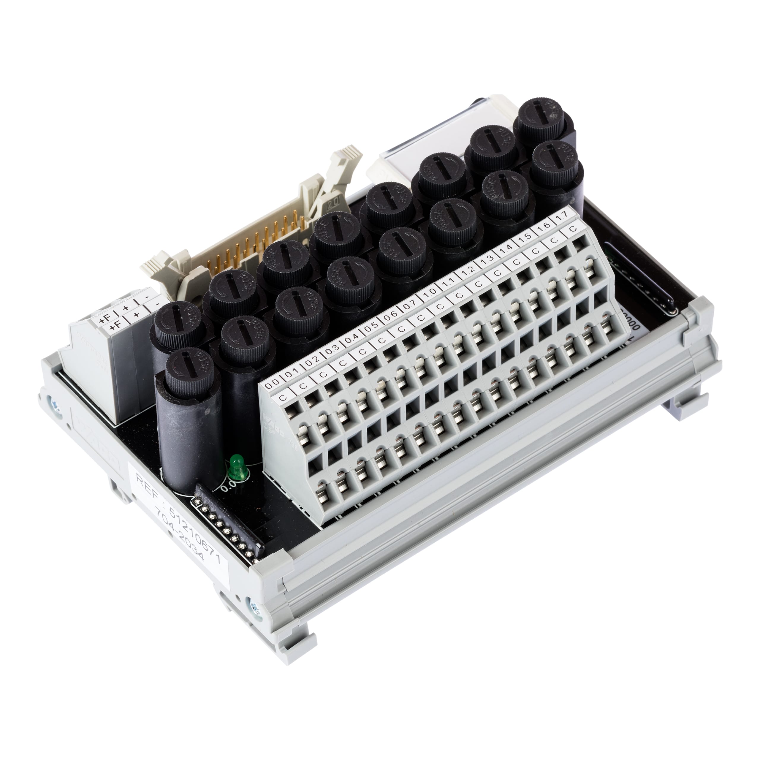 WAGO ELETTRONICA - Modulo interfaccia per cablaggio di sistema.Connettore a innesto secondo DIN 41651.Connettore maschio