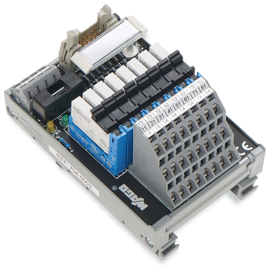 WAGO ELETTRONICA - Modulo interfaccia per cablaggio di sistema.Connettore a innesto secondo DIN 41651.Connettore maschio 704-5003