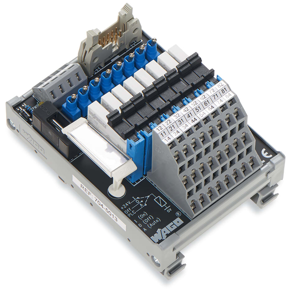 WAGO ELETTRONICA - Modulo interfaccia per cablaggio di sistema.Connettore a innesto secondo DIN 41651.Connettore maschio