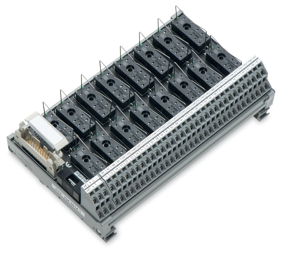 WAGO ELETTRONICA - Modulo interfaccia per cablaggio di sistema.Connettore a innesto secondo DIN 41651.Connettore maschio 704-5014