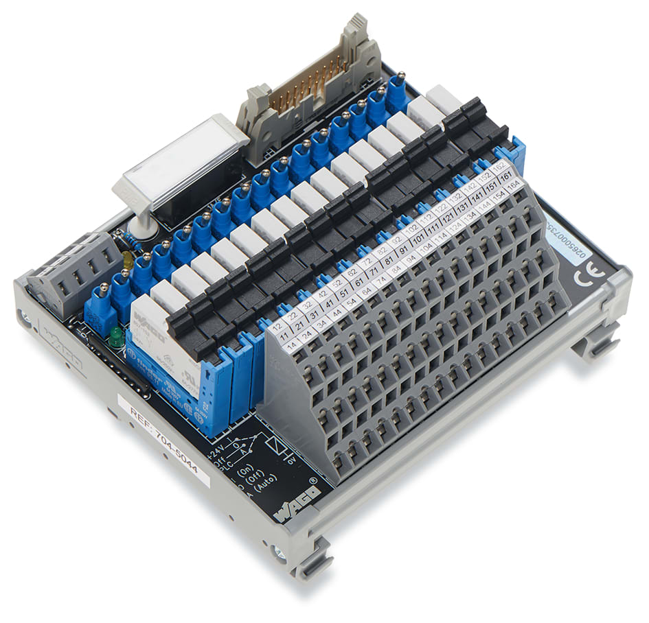 WAGO ELETTRONICA - Modulo interfaccia per cablaggio di sistema.Connettore a innesto secondo DIN 41651.Connettore maschio 704-5044